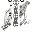 Load image into Gallery viewer, Hedman Hedders Silver 1-3/4 in Mid-Length Swap Headers fits 1982-2004 Chevrolet / GMC / Isuzu Sb Chevy 2WD - Back View