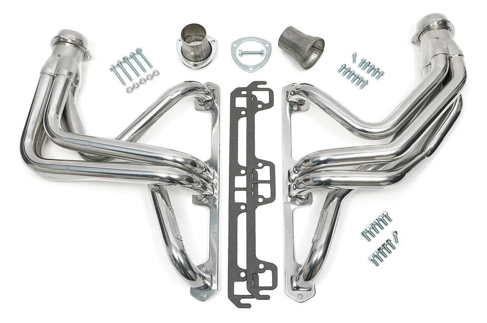 Hedman Hedders Silver 1-5.8 in. Long-Tube Headers 99206 fits 1972-1983 Jeep CJ5 / 1972-1975 Jeep CJ6 / 1976-1986 Jeep CJ7 - Main Product Vi...