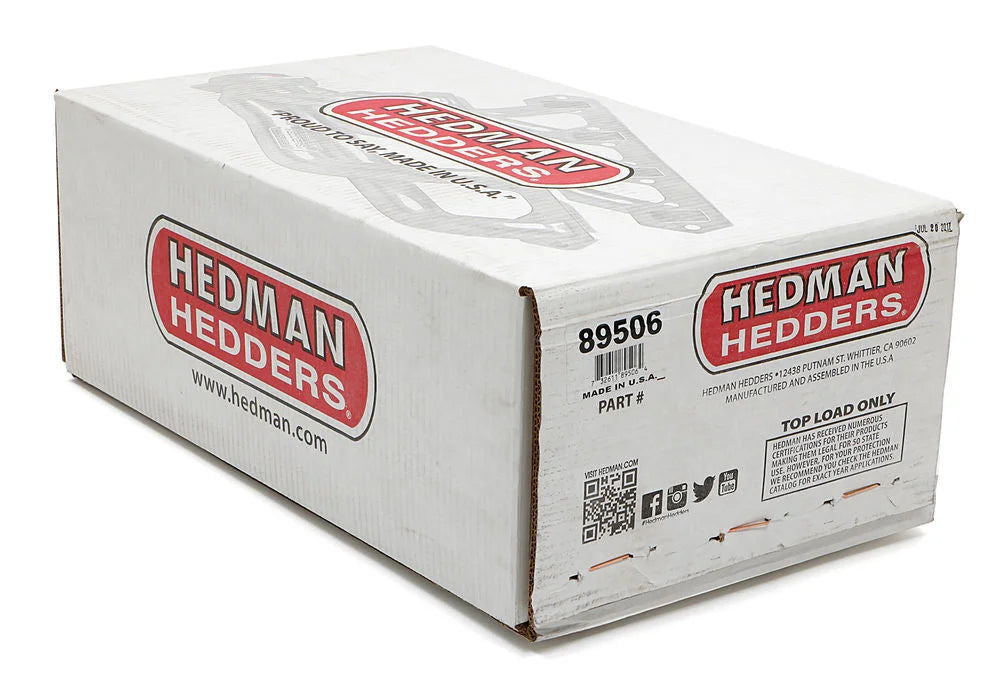 Hedman Hedders Silver Engine Swap Headers 89506 fits 1982-1987 Ford 2WD Ranger 289-302 - Side View