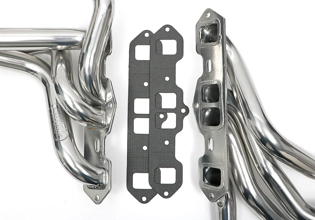 Hedman Hedders Silver Long-Tube EO Headers for 68-76 Olds 442, Cutlass, F85 w/Olds 400-455 - Installation View