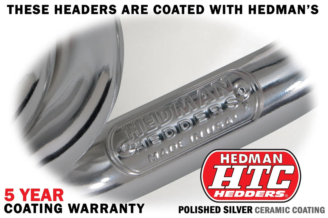 Hedman Hedders Silver Long-Tube Headers For Right-Hand Drive 1970-74 Range Rover 215 (3.5L V8) 39806 - Side View