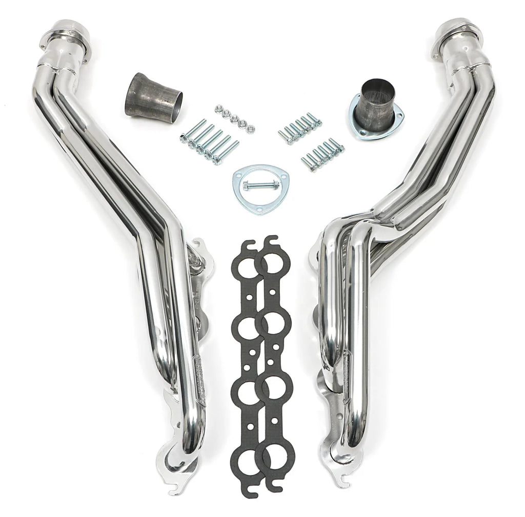 Hedman Hedders Silver Long-Tube LS Engine Swap Headers 69056 fits Chevrolet S10 / GMC S15 2WD - Main Product View