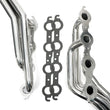 Load image into Gallery viewer, Hedman Hedders Silver Long-Tube LS Engine Swap Headers 69056 fits Chevrolet S10 / GMC S15 2WD - Back View