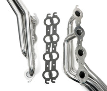 Load image into Gallery viewer, Hedman Hedders Silver Long-Tube LS Engine Swap Headers 69056 fits Chevrolet S10 / GMC S15 2WD - Back View