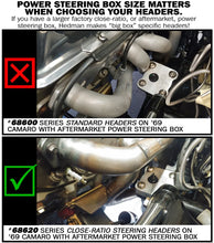 Load image into Gallery viewer, Hedman Hedders Silver Mid-Length Headers 68606 fits 1967-1981 Chevrolet Camaro / Nova / G-Body 283-400 - Installation View