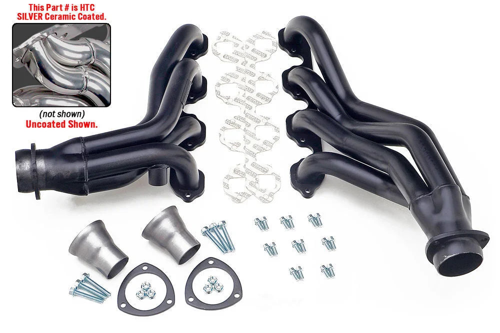 Hedman Hedders Silver Mid-Length Headers 89466 fits 1988-1997 Ford F-250 / F-350 - Main Product View