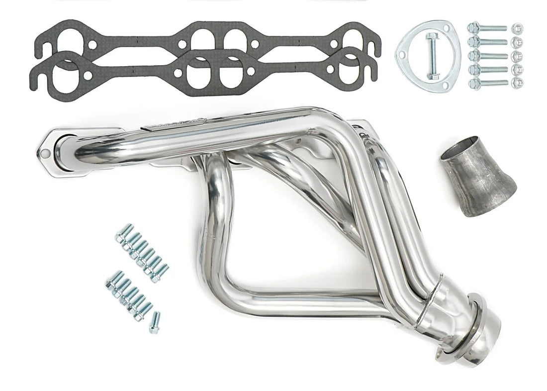 Hedman Hedders Silver Mid-Length Headers w/Close Ratio 68626 fits 1978-1987 G-Body 283-400 - Additional View 7