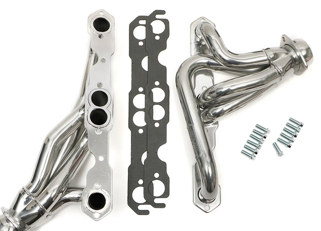 Hedman Hedders Silver Mid-Length Swap Headers For SB Chevy fits 1980-1983 Jeep CJ5 / 1980-1983 Jeep CJ7 / Jeep CJ - Additi...