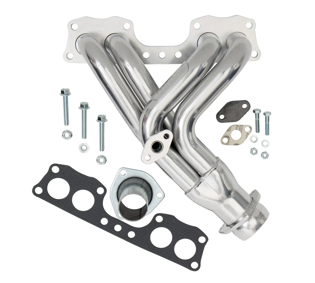 Hedman Hedders Silver Short-Tube Header for 85-88 Toyota 2WD/4WD Pickup Trucks with 22REC (EFI) 39496 - Main Product View
