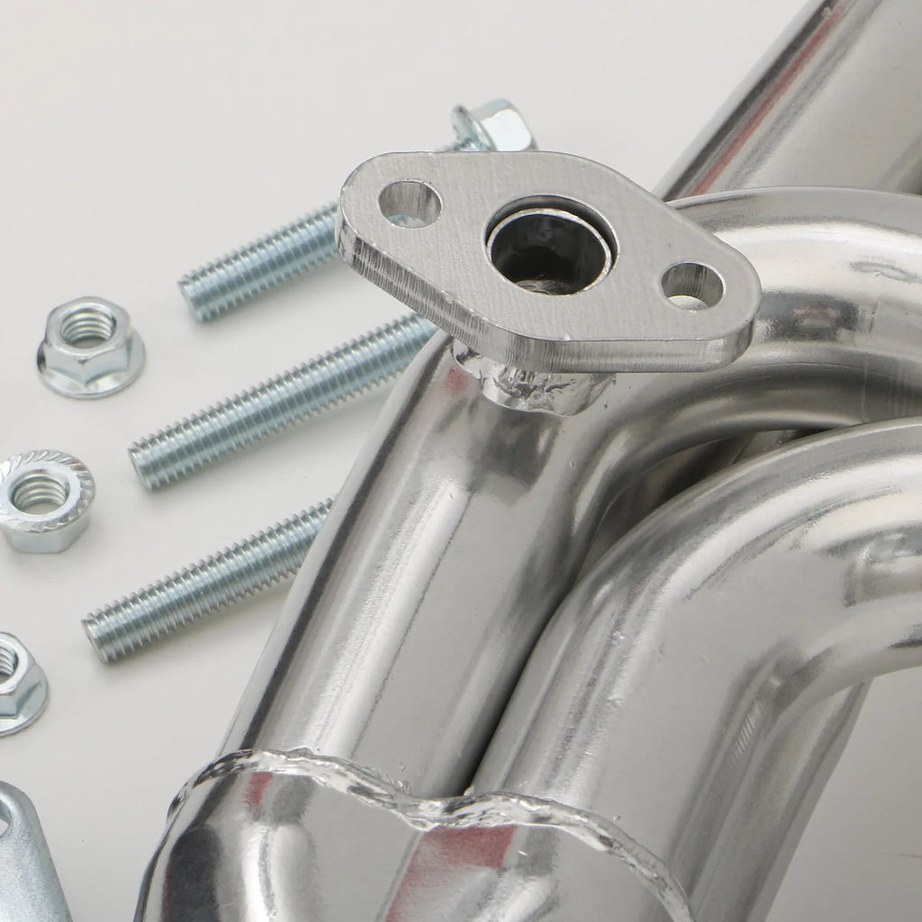 Hedman Hedders Silver Short-Tube Header for 85-88 Toyota 2WD/4WD Pickup Trucks with 22REC (EFI) 39496 - Installation View