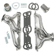Load image into Gallery viewer, Hedman Hedders Silver Short-Tube Headers For 1970-79 Pontiac Firebird with Pontiac V8 - Back View