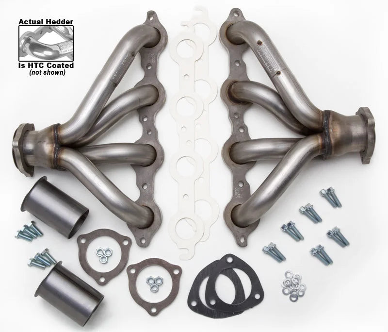 Hedman Hedders Silver Stainless Hedman Block Hugger Headers For GM LS Engines 62526 - Main Product View