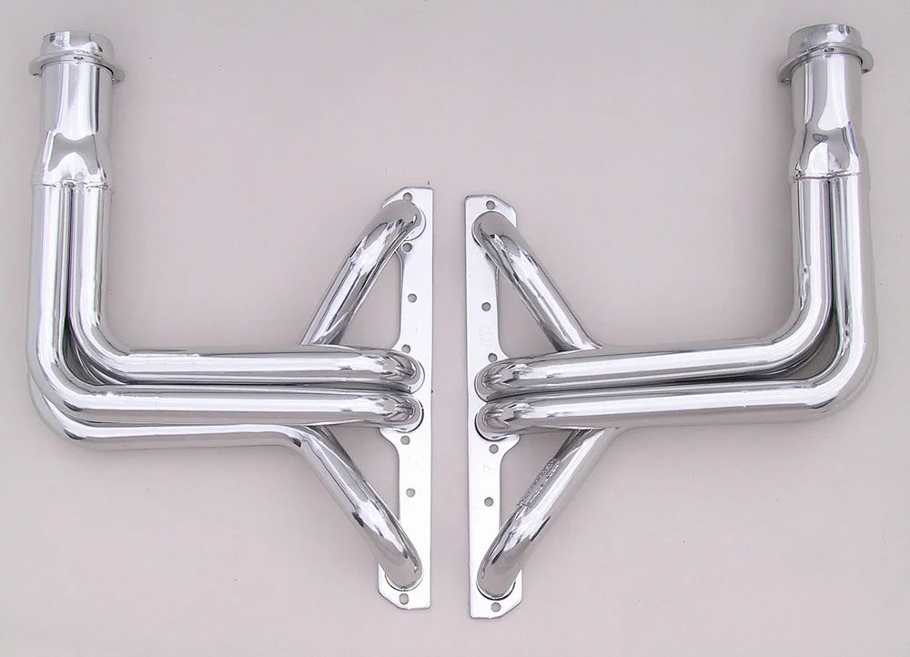 Hedman Hedders Silver Stainless Long-Tube Headers For '63-82 Corvette w/283-400 62306 - Main Product View