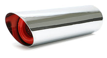 Load image into Gallery viewer, Hedman Hedders Single Resonator HOT TIPS Exhaust Tip; 2-1/4 in. System; 2-1/4 in. Out.- CHROME - Back View