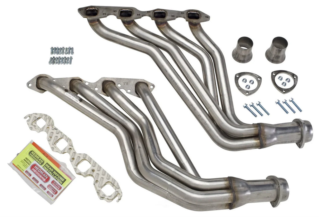 Hedman Hedders Stainless Long-Tube Headers 62820 fits 1968 Chevrolet C10 Pickup / C20 Pickup / C20 Suburban / C30 Pickup - Side Vie...