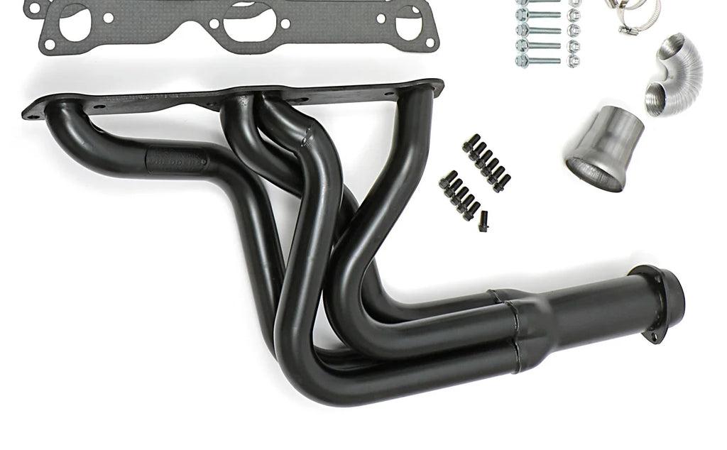 Hedman Hedders Standard Uncoated Headers; 1-3/4 in. Tube Dia.; 3 in. Coll.; FULL LENGTH Design 28150 - Back View