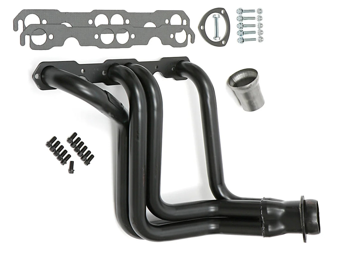 Hedman Hedders Standard Uncoated Headers; 1-5/8 in. Tube Dia.; 3 in. Coll.; FULL LENGTH Design fits 1958-1964 Chevrolet Be...