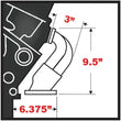 Load image into Gallery viewer, Hedman Hedders Standard Uncoated Headers; 1-5/8 in. Tube Dia.; 2-1/2 in. Coll.; SHORTY Design - Additional View 5