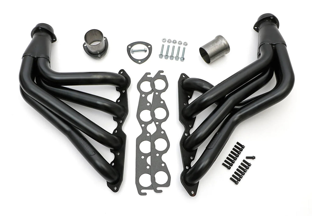 Hedman Hedders Standard Uncoated Headers; 2 in. Tube Dia.; 3 in. Coll.; FULL LENGTH Design fits 1965-1982 Chevrolet Corvette