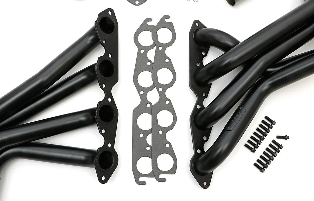 Hedman Hedders Standard Uncoated Headers; 2 in. Tube Dia.; 3 in. Coll.; FULL LENGTH Design fits 1965-1982 Chevrolet Corvette