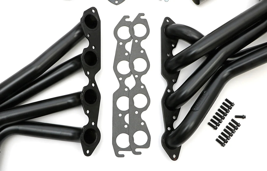 Hedman Hedders Standard Uncoated Headers; 2 in. Tube Dia.; 3 in. Coll.; FULL LENGTH Design fits 1965-1982 Chevrolet Corvette