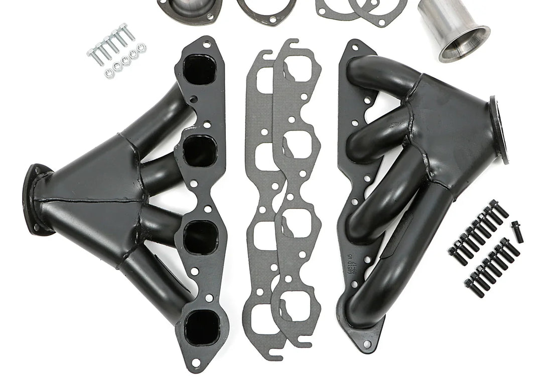 Hedman Hedders TIGHT TUBE Hedders; 2 in. Tubes; Uncoated fits Chevrolet BB 396-502 - Back View