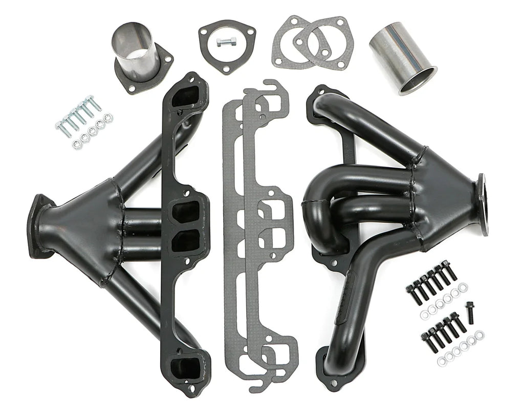 Hedman Hedders Tight-Tubes Headers For Street Rods w/318-360 fits 1967-1974 Dodge / Plymouth A-Body - Back View