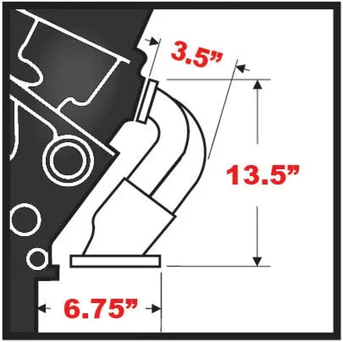 Hedman Hedders Uncoated 1-1/2 in. Block Hugger Style Street Rod Headers fits Ford Sb 289-351w - Installation View