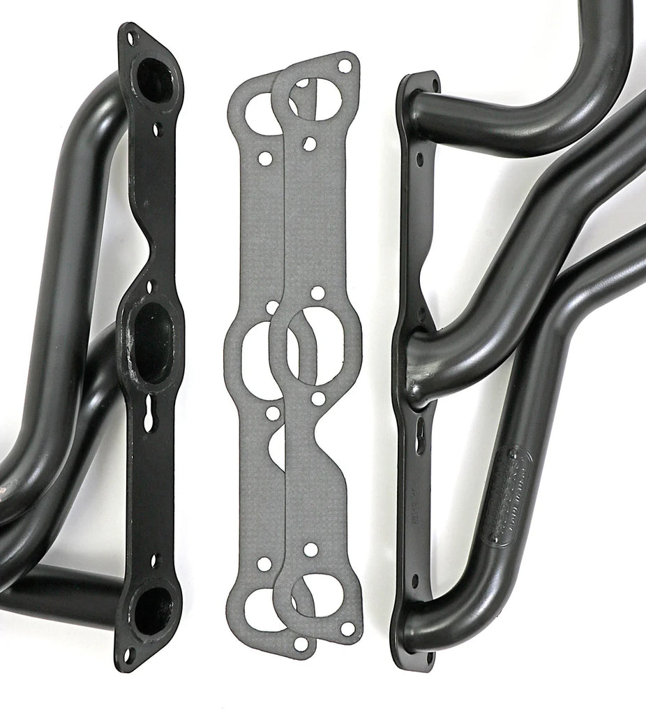Hedman Hedders Uncoated Long 3-Tube Headers for 1967-81 Pontiac Firebird with Pontiac V8 28140 - Side View