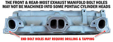 Load image into Gallery viewer, Hedman Hedders Uncoated Long 3-Tube Headers for 1967-81 Pontiac Firebird with Pontiac V8 28140 - Back View