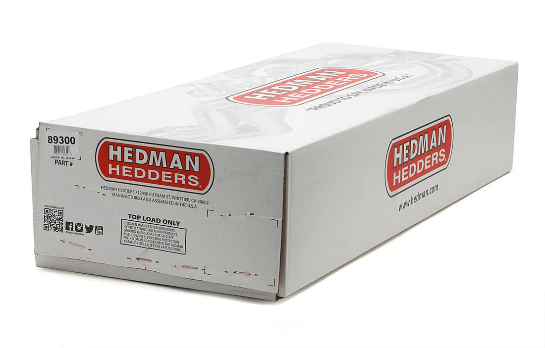 Hedman Hedders Uncoated Long-Tube Headers 89300 fits 1965-1989 Ford F-100 / F-150 / F-250 / F-350 - Side View