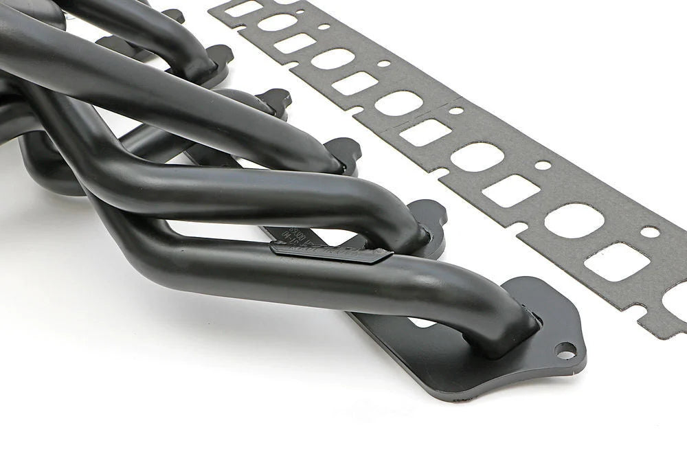 Hedman Hedders Uncoated Long-Tube Headers 89300 fits 1965-1989 Ford F-100 / F-150 / F-250 / F-350 - Back View