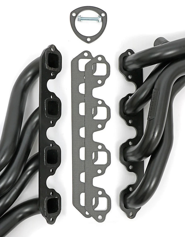 Hedman Hedders Uncoated Mid-Length Headers 89460 fits 1988-1997 Ford F-250 / F-350 - Back View