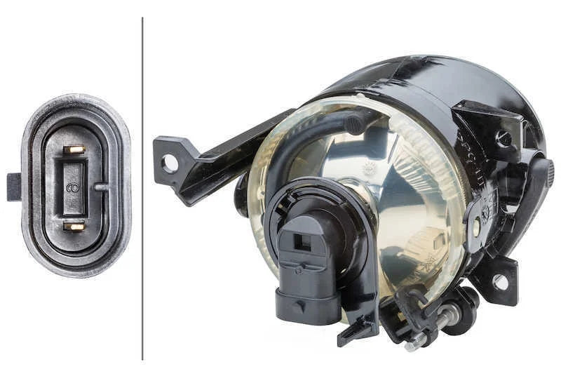 Hella Fog Light 271289411 fits 2007-2011 Volkswagen Eos / 2009-2011 Volkswagen Tiguan - Side View