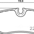 Load image into Gallery viewer, Hella Pagid Brake Pad Set 355021761 fits 2016-2023 Mercedes-Benz Metris - Main Product View