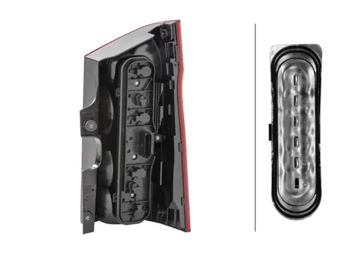 Hella Taillight 011581311 - Side View
