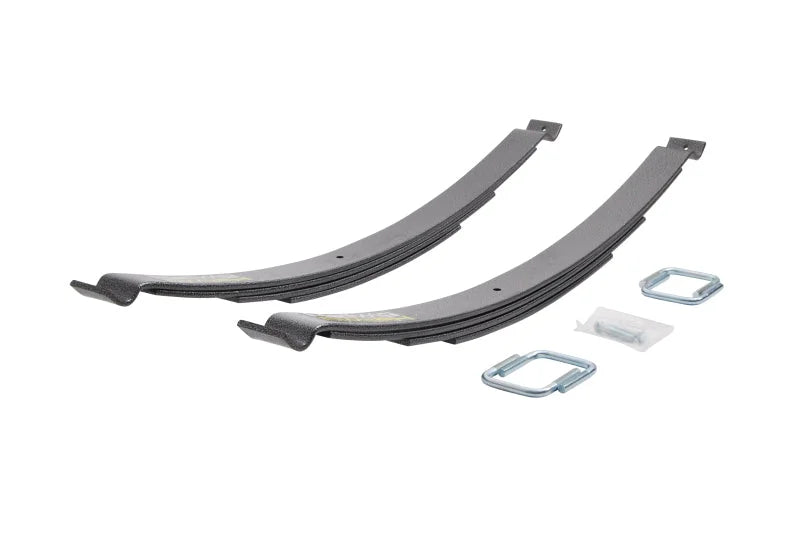 Hellwig 20-21 Chevy Silv 2500HD LP-Up To 3500lb Level LC 4 Leaf Stack Helper Spring w/o Mounting Kit - Back View