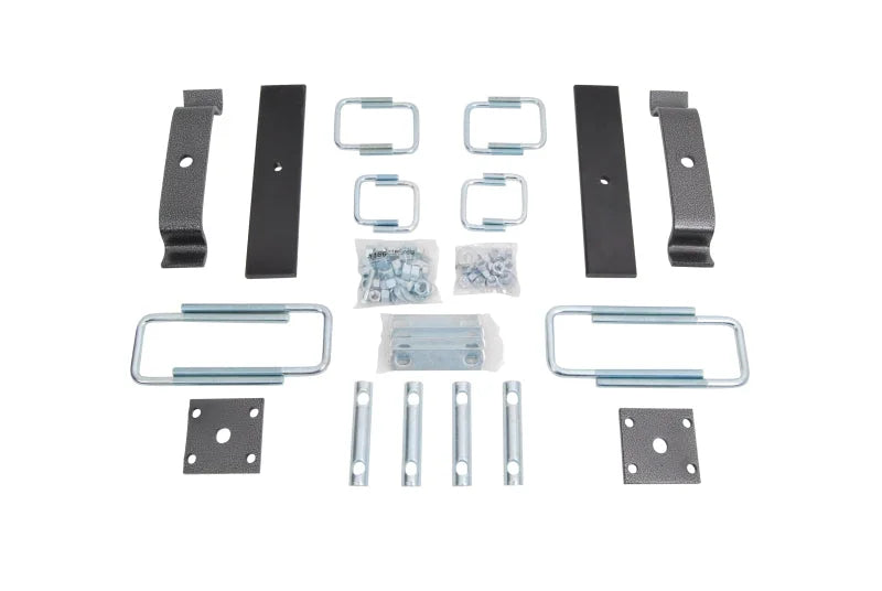 Hellwig 20-21 Chevy Silv 3500HD Hardware Kit for Load Pro Multi Leaf 2500lb/3500lb Helper Springs - Back View