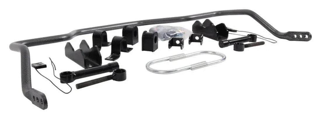Hellwig 21-22 Ford F-150 2/4WD (w/ 0-2in Lift) Solid Heat Treated Chromoly 1in Rear Sway Bar - Side View