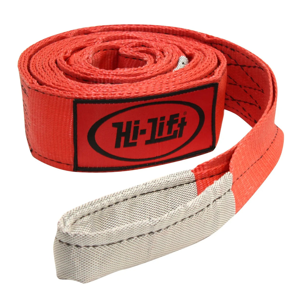 Hi-lift Jack 3"x15' Reflective Loop Recovery Tree Save Strap. 30000 lb. capacity. STRP-315
