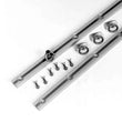 Load image into Gallery viewer, Hi-lift Jack 68" Short Bed Silver Set. 2 Anodized Aluminum Rails, 4 SS Locking Slides BXR68S
