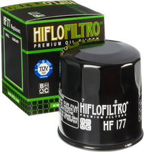 Load image into Gallery viewer, Hiflofiltro Oil Filter - Black HF177 - Side View