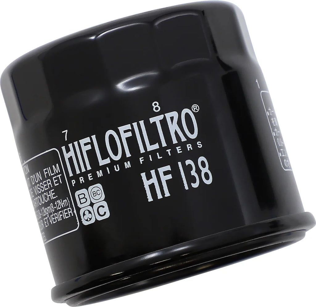 Hiflofiltro Oil Filter HF138 - Main Product View