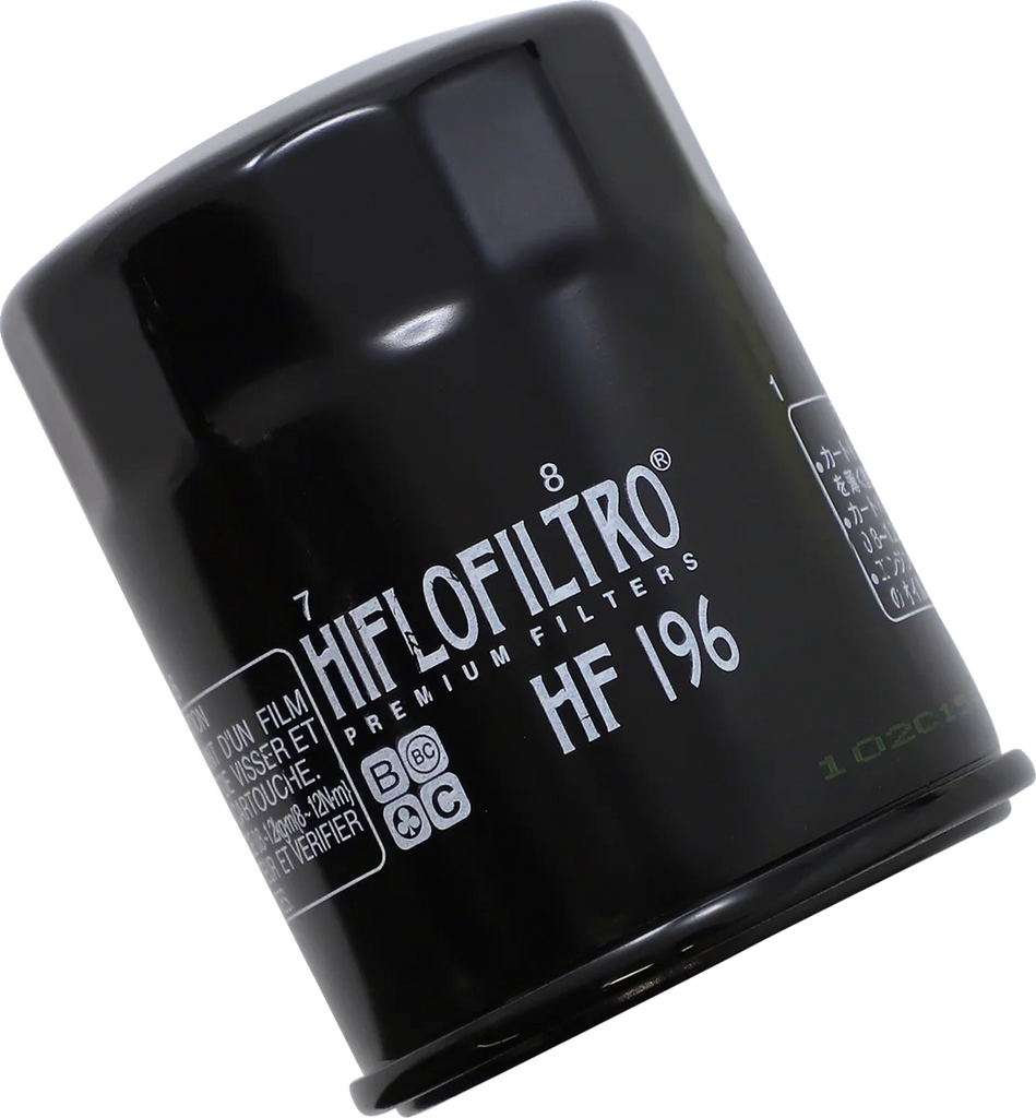 Hiflofiltro Oil Filter HF196 - Main Product View
