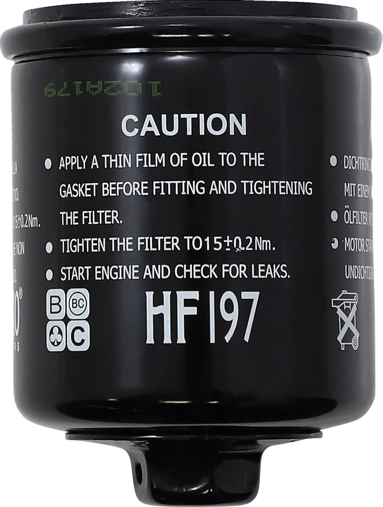 Hiflofiltro Oil Filter HF197 - Main Product View