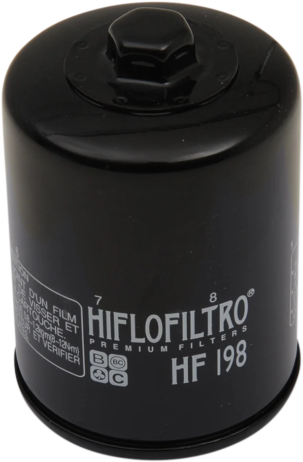 Hiflofiltro Oil Filter HF198 - Main Product View