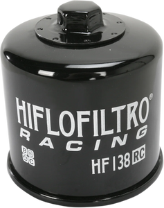 Hiflofiltro Racing Oil Filter - Black HF138RC - Main Product View
