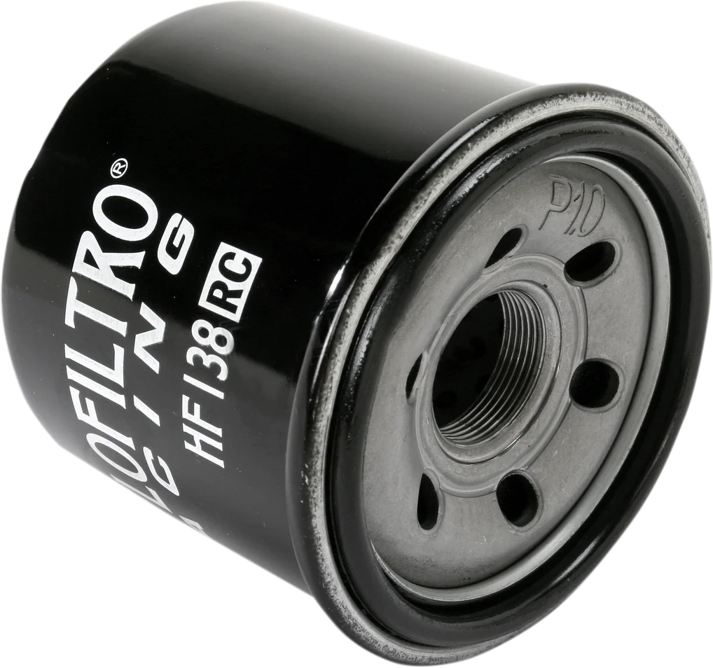 Hiflofiltro Racing Oil Filter - Black HF138RC - Side View