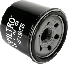 Load image into Gallery viewer, Hiflofiltro Racing Oil Filter - Black HF138RC - Side View