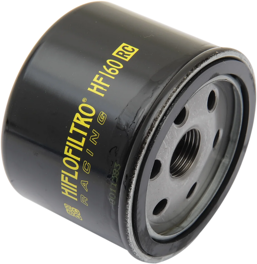 Hiflofiltro Racing Oil Filter - Black HF160RC - Side View
